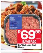 PnP Bulk Lean Beef Mince-Per kg