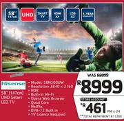 Hisense 58" (147cm) UHD Smart LED TV 58N500UW