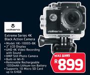 Volkano Extreme Series 4K Black Action Camera VK-10005-BK