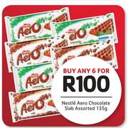 Nestle Aero Chocolate Slab Assorted-6 x 135g