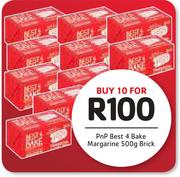 Pnp Best 4 Bake Margarine-10 x 500g Brick