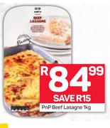 PnP Beef Lasagne 1kg 