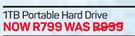 WD 1TB Portable Hard Drive