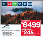 Hisense 50"(127cm)UHD Smart HDR TV 50A6100UW