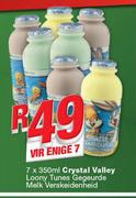 Crystal Valley Loony Tunes Gegeurde Melk-7X350ml