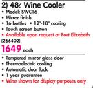 Salton 48L Wine Cooler SWC16