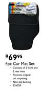 4pc Car Mat Set
