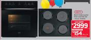 Defy Black Undercounter Oven & Hob Set DCB006