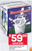 Dewfresh Long Life Milk-6x1Ltr Per Pack