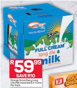 Orange Grove Dairy Long Life Milk-6x1Ltr Per Pack