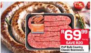 Pnp Bulk Country Classic Boerewors-Per Kg