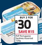 PnP Portuguese Sardines Assorted-2 x 120g
