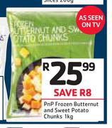 PnP Frozen Butternut & Sweet Potato Chunks-1Kg
