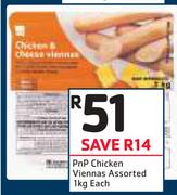 PnP Chicken Viennas Assorted-1Kg Each