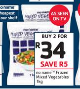 No Name Frozen Mixed Vegetables-2 x 1Kg