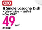 Aro Single Lasagne Dish-Each