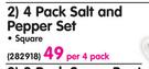 Aro 4 Pack Salt And Pepper Set-Per 4 Pack