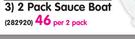 Aro 2 Pack Sauce Boat-Per 2 Pack