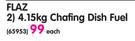 Flaz 4.15Kg Chafing Dish Fuel-Each