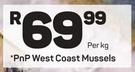 Pnp West Coast Mussels-Per Kg