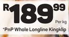 Pnp Whole Longline Kingklip-Per Kg