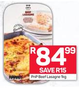 Pnp Beef Lasagne-1Kg