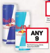 Red Bull Energy Drink Assorted-9 x 250ml