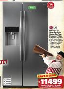 LG 506L Metallic Side-By-Side Freezer Fridge GC-L207GLQV