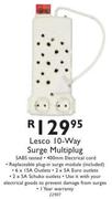 Lesco 10 Way Surge Multiplug