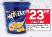 Danone Nutriday Low Fat Smooth Yoghurt 1Kg-Each