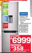 Samsung 425Ltr Metallic Fridge With Bottom Freezer & Water Dispenser RB29HWR3DSA/UO