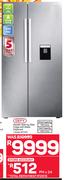 Defy 740Ltr Metallic Side By Side Fridge With Water Dispenser DFF437
