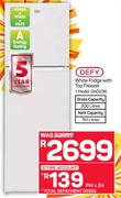 Defy 200Ltr White Fridge With Top Freezer DAD236