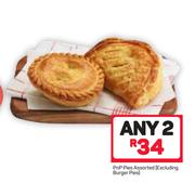 PnP Pies Excluding Burger Pies-For 2