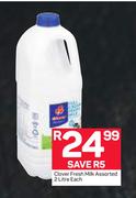 Clover Fresh Milk-2Ltr Each