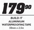 Build It Alluminium Waterproofing Tape 50mm x2.5m