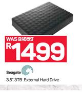 Seagate 3.5" 3TB External Hard Drive
