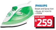 Philips 2000W Steam And Spray Iron GC 1434/70