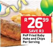 0PnP Fried Baby Hake And Chips-Per Serving