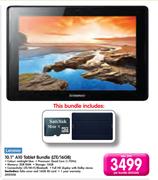 Lenovo 10.1" A10 Tablet Bundle(LTE/16GB)-Per Bundle