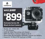 Volkano Extreme Series 4K Black Action Camera VK-10005-BK