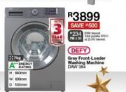 Defy 7kg Grey Front Loader Washing Machine DAW384