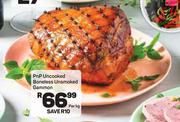 PnP Uncooked Boneless Unsmoked Gammon-Per kg