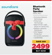 Soundcore Bluetooth Party Speaker RAVE NEO