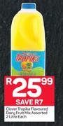 Clover Tropika Flavoured Dairy Fruit Mix-2Ltr Each
