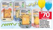 PnP Bacon & Cheese,Chicken Alfredo, Chicken & Broccoli Bake Macaroni & Beef Lasange-1Kg Each