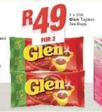 Glen Tagless Tea Bags-2x20g
