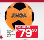 SNT Neon Jinga Soccer Ball Size 5