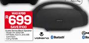 Volkano Bluetooth Quake Series Black Speaker VK-3252-BK