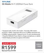 TP-Link 3G Mobile Wi-Fi 5200Mah Power Bank